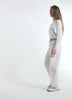 COMPLETO FELPA CROPPED E PANTALONI MAGNUM BIANCO