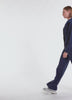 TUTA FELPA E JOGGER IN COTONE STRETCH BLU
