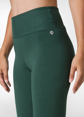 HIGH WAIST LEGGINGS, GREEN - FOREST GREEN | DEHA