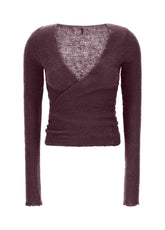 BOUCLE' WRAP SWEATER, RED - Core | DEHA