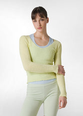 BOUCLE' SWEATER - YELLOW - SUNNY LIME | DEHA