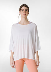 OVERSIZE VISCOSE T-SHIRT - WHITE - Tops & T-Shirts | DEHA