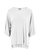 OVERSIZE VISCOSE T-SHIRT - WHITE - Tops & T-Shirts | DEHA