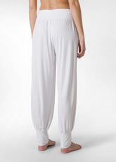 HAREM VISCOSE PANTS - WHITE - WHITE | DEHA