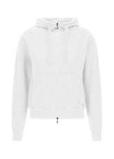 CORE FULL-ZIP LIGHT HOODIE - WHITE - Sweaters | DEHA
