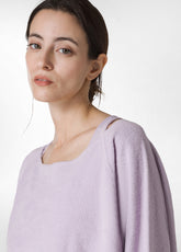 FRENCH TERRY OVER SWEATSHIRT - PURPLE - ORCHID LILAC | DEHA