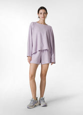 FRENCH TERRY OVER SWEATSHIRT - PURPLE - ORCHID LILAC | DEHA