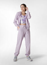 FRENCH TERRY FULL ZIP HOODIE - PURPLE - ORCHID LILAC | DEHA