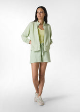 FRENCH TERRY SHORTS - GREEN - APPLE GREEN | DEHA