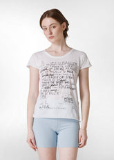 T-SHIRT LEGGERA CON STAMPA BIANCO - Top & T-shirts | DEHA