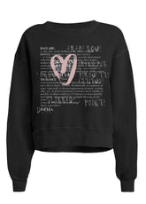 COMFY GRAPHIC SWEATSHIRT - BLACK - Sweaters | DEHA