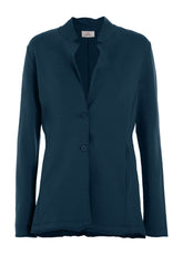 LIGHT FLEECE BLAZER - BLUE - Jackets & Vests | DEHA