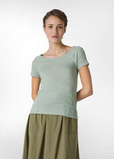 RIBBED T-SHIRT - GREEN - Activewear | DEHA