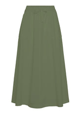 POPLIN LONG SKIRT - GREEN - Dresses, skirts and jumpsuits | DEHA