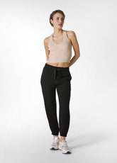 CREPE VISCOSE JOGGER PANTS - BLACK - Leisurewear | DEHA