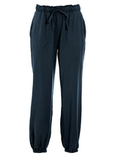 CREPE VISCOSE JOGGER PANTS - BLUE - Leisurewear | DEHA