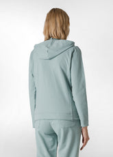 CORE FULL ZIP HOODIE, GREEN - SAGE GREEN | DEHA