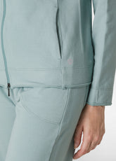 CORE FULL ZIP HOODIE, GREEN - SAGE GREEN | DEHA