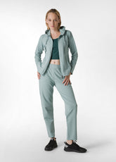 CORE FULL ZIP HOODIE, GREEN - SAGE GREEN | DEHA