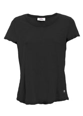 FLAMMÈ JERSEY T-SHIRT - SCHWARZ - Tops & T-Shirts | DEHA