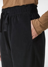 CORDUROY JOGGER PANTS, BLACK - Leisurewear | DEHA