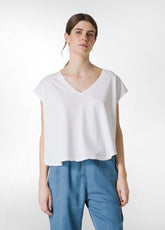 LOOSE-FIT T-SHIRT - WHITE - Tops & T-Shirts | DEHA