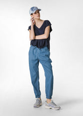 DENIM LYOCELL JOGGER PANTS - BLUE - Leisurewear | DEHA