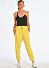 ECO-WEAR BELTED JOGGER, YELLOW - Outlet | DEHA