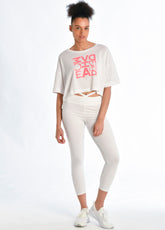 OVERSIZE COTTON NET T-SHIRT, WHITE - T-shirts - Outlet | DEHA