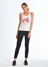 GRAPHIC TANK TOP, WHITE - Tops & sports bras - Outlet | DEHA