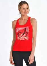 GRAPHIC TANK TOP, RED - Tops & sports bras - Outlet | DEHA