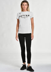 GRAPHIC STRETCH T-SHIRT, WHITE - T-shirts - Outlet | DEHA