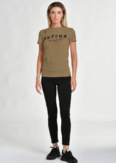 GRAPHIC STRETCH T-SHIRT, BEIGE - Outlet | DEHA