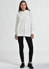 COMFORT OVERSIZED HOODIE, WHITE - Outlet | DEHA