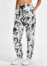 ALLOVER COMFORT PANTS, WHITE - Outlet | DEHA