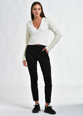 CROSS FRONT SWEATER, WHITE - Outlet | DEHA
