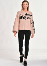 BOUCLE' JACQUARD SWEATER, PINK - Outlet | DEHA