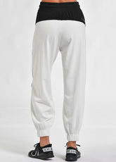 BICOLOR LOOSE FIT SWEATPANTS, WHITE - Leggings & Sports pants - Outlet | DEHA