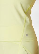 RECYCLED MICROFIBRE YOGA TANK TOP - YELLOW - SUNNY LIME | DEHA