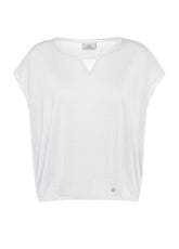 SILK BLENDED T-SHIRT - WHITE - Leisurewear | DEHA