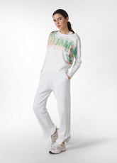 OLD-DYE SLOUCHY ORGANIC SWEATPANTS - WHITE - Leisurewear | DEHA