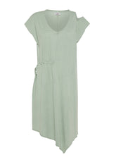 OLD DYE ASYMMETRICAL DRESS - GREEN - Dresses, skirts and jumpsuits | DEHA