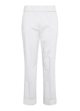 POPLIN STRAIGHT PANTS - WHITE - Pants | DEHA