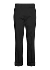 POPLIN STRAIGHT PANTS - BLACK - Pants | DEHA