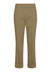 POPLIN STRAIGHT PANTS - BROWN - Pants | DEHA