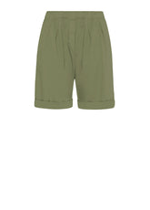 BERMUDA SHORTS IN GREEN POPLIN - Shorts | DEHA