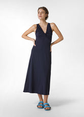 BLUE JERSEY DRESS - Products | DEHA