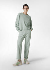OLD-DYE FLAMME' BOYFRIEND PANTS - GREEN - Leisurewear | DEHA