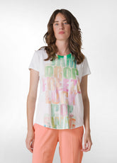 GRAPHIC LETTERING T-SHIRT - WHITE - Tops & T-Shirts | DEHA