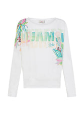 GRAPHIC SWEATSHIRT - WHITE - Sweaters | DEHA
